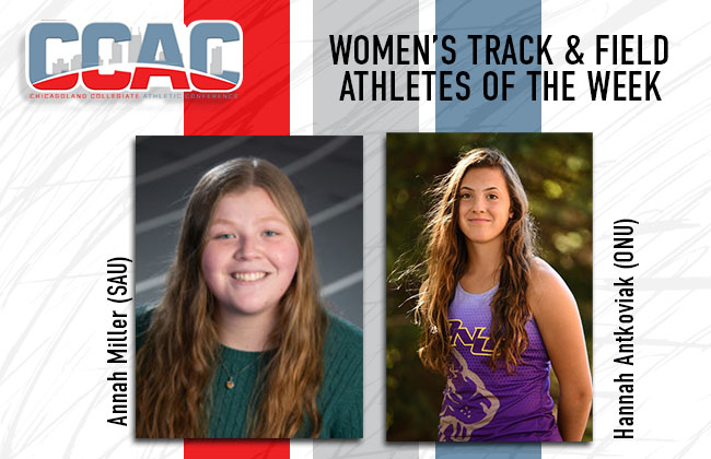 Weekly W. Track & Field Honors Go To SAU's Miller, ONU's Antkoviak