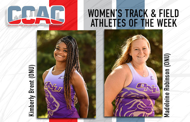 First-Place Efforts Land W. T&F Honors For ONU's Brent, Robinson