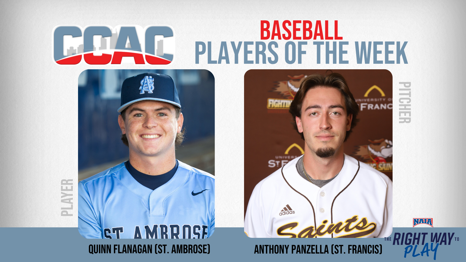 SAU's Flanagan, USF's Panzella Recognized With Baseball Weekly Honors
