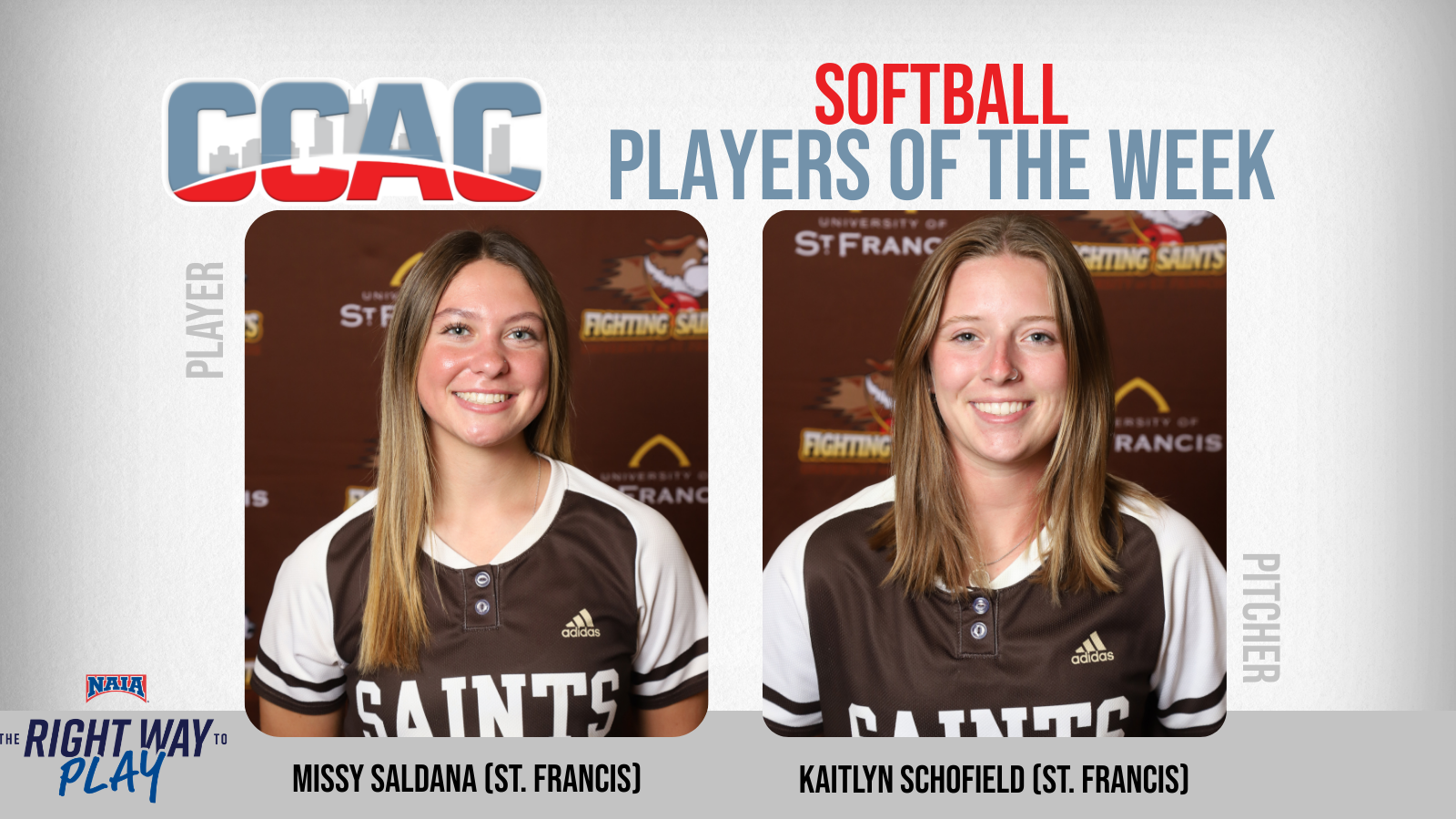 Busy Week Lands Softball Honors Sweep For St. Francis