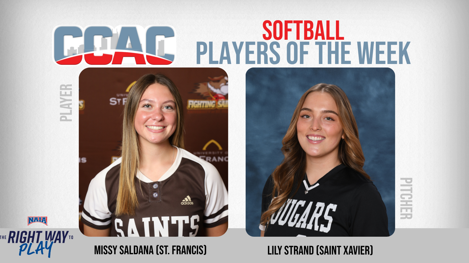 USF's Saldana, SXU's Strand Secure Softball Weekly Accord For Second Time This Season
