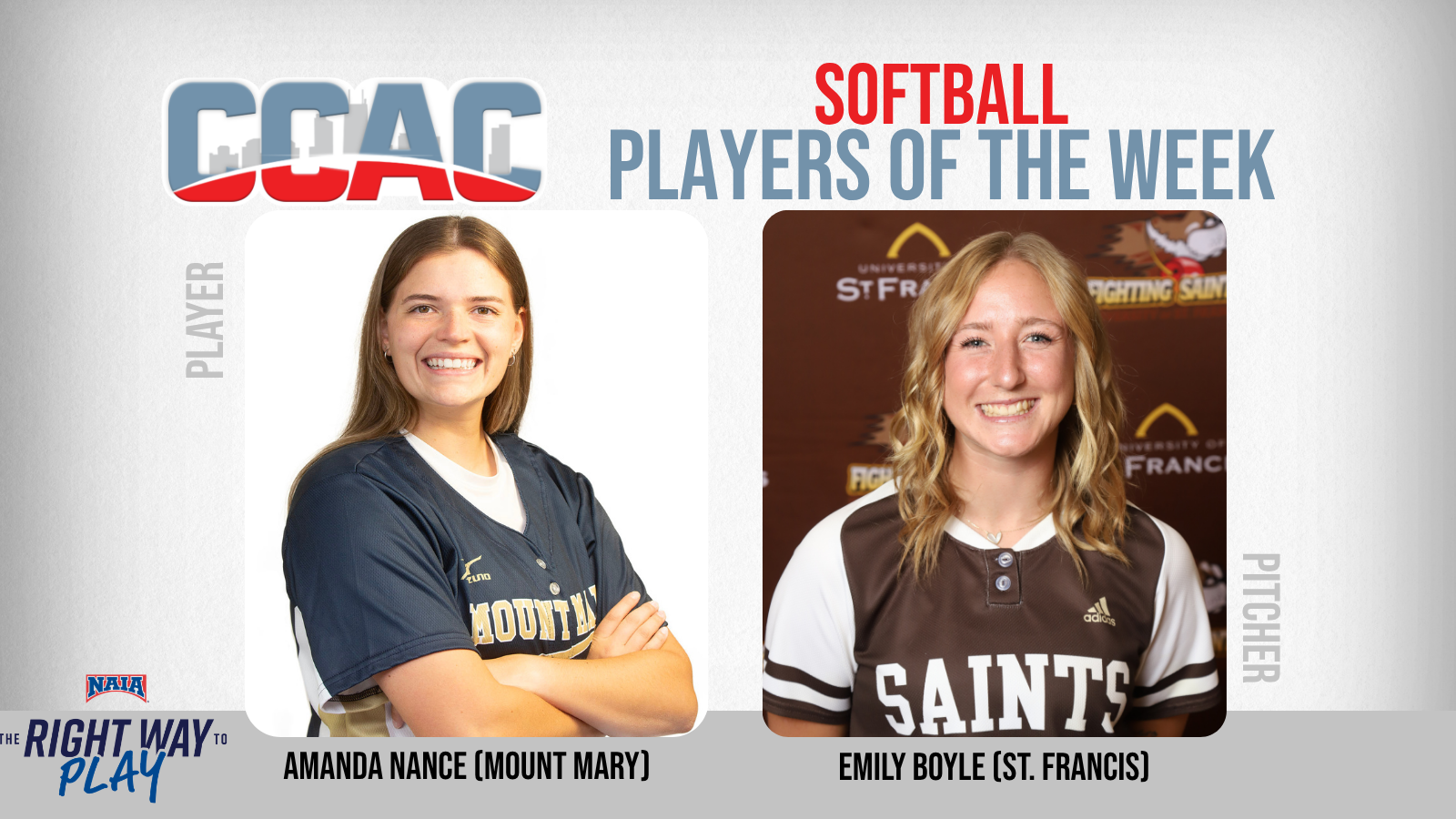 Final 2026 Softball Weekly Awards Go To MMU's Nance, USF's Boyle