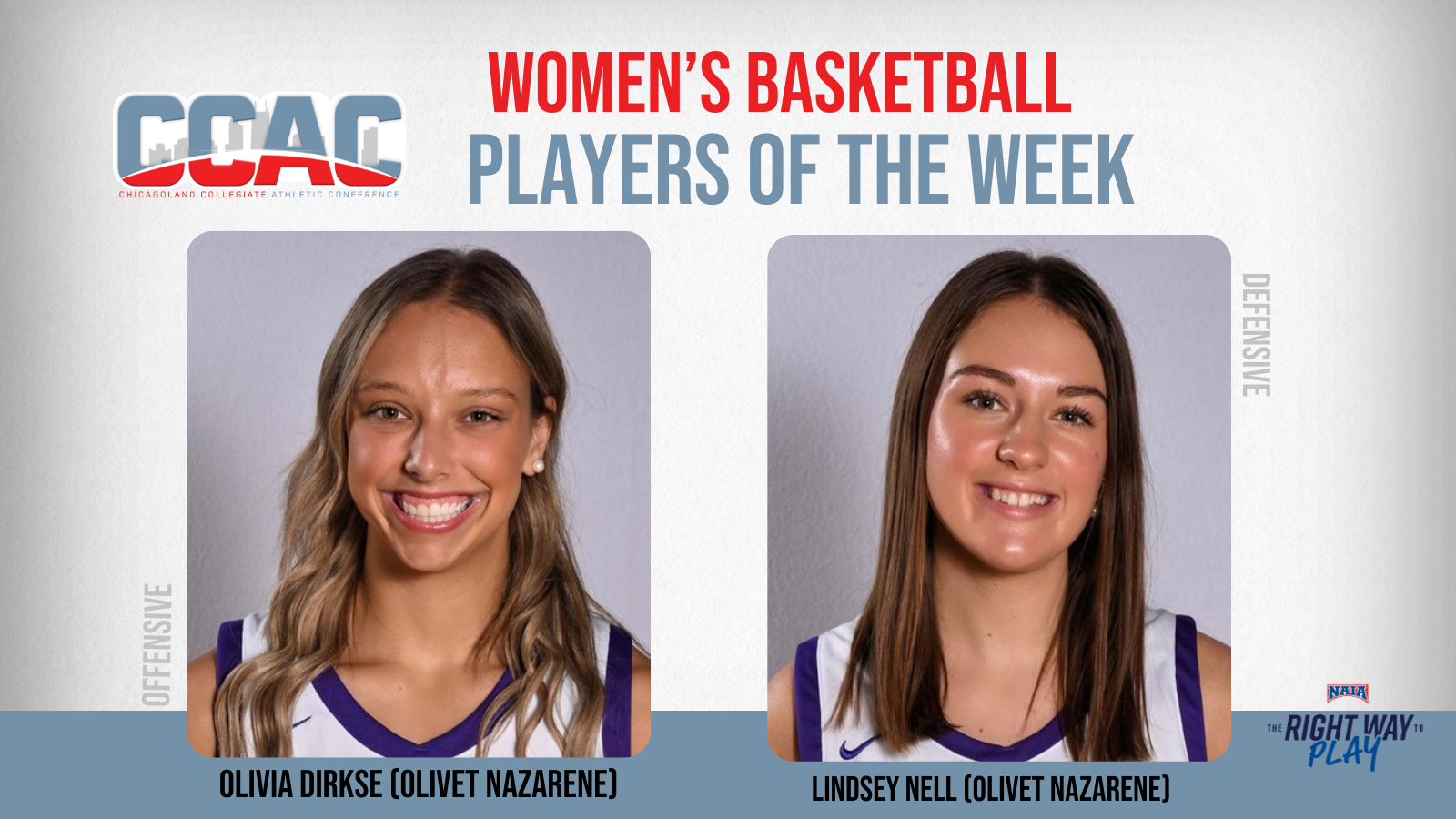 ONU Sweeps Final Regular-Season Women's Basketball Weekly Awards