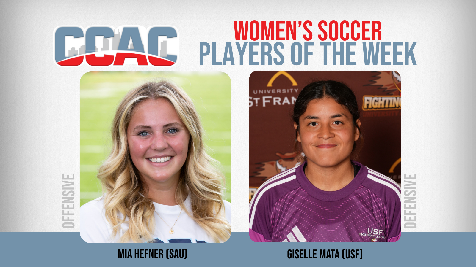 Fueling Two Wins Each, SAU's Hefner, USF's Mata Collect Women's Soccer Weekly Recognition