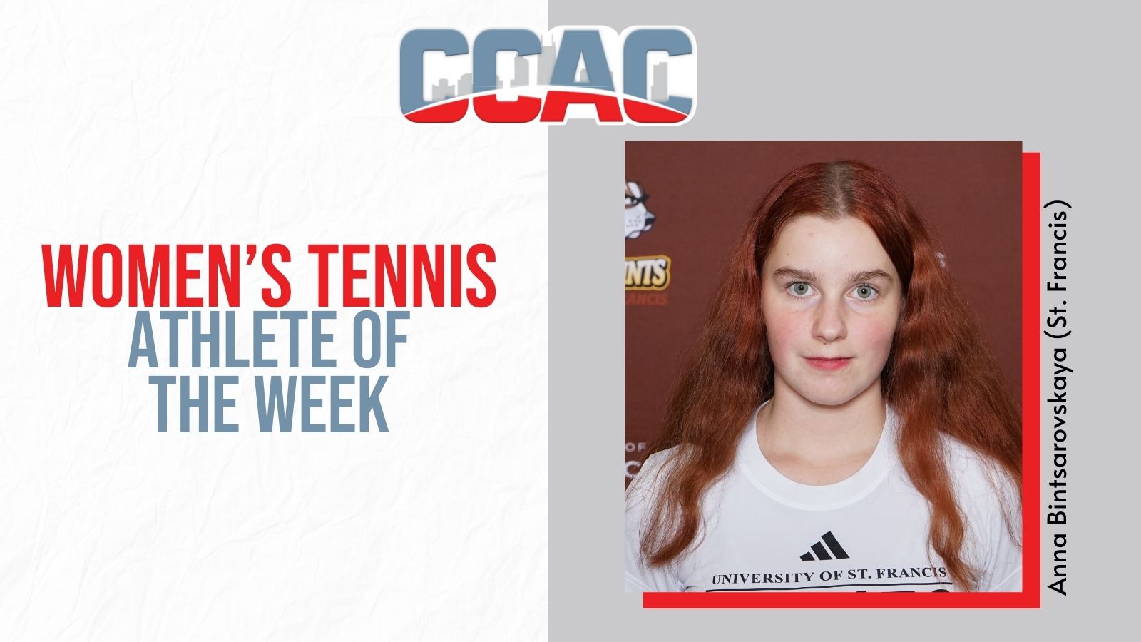 Women's Tennis Weekly Accord Goes To USF's Bintsarovskaya