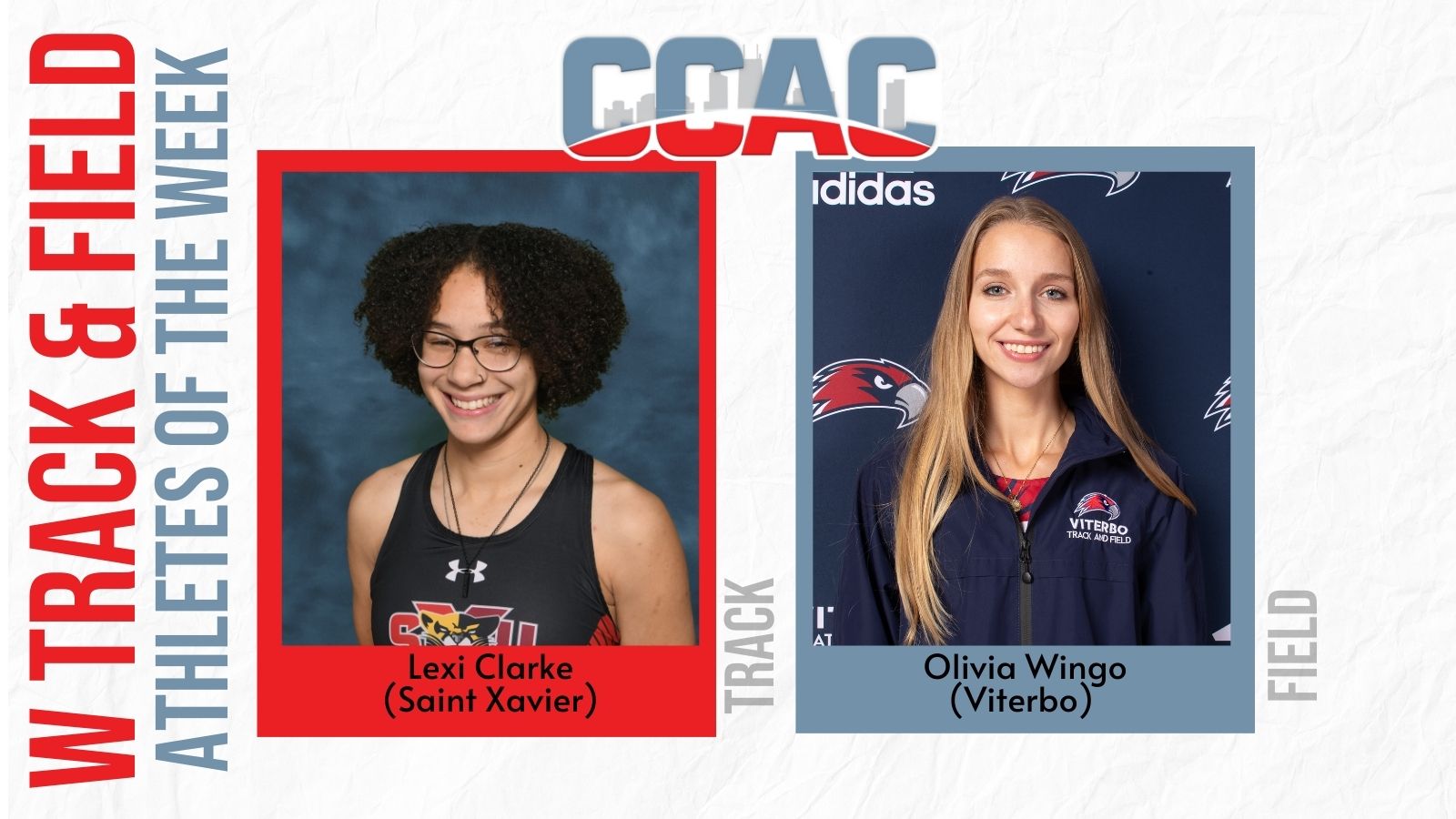 VU's Wingo Completes Sweep, SXU's Clarke Claims First Women's Outdoor T&F Weekly Award