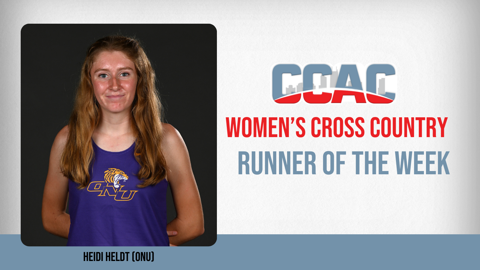 ONU's Heldt Uses Runner-Up Finish To Secure Women's CC Weekly Accolades