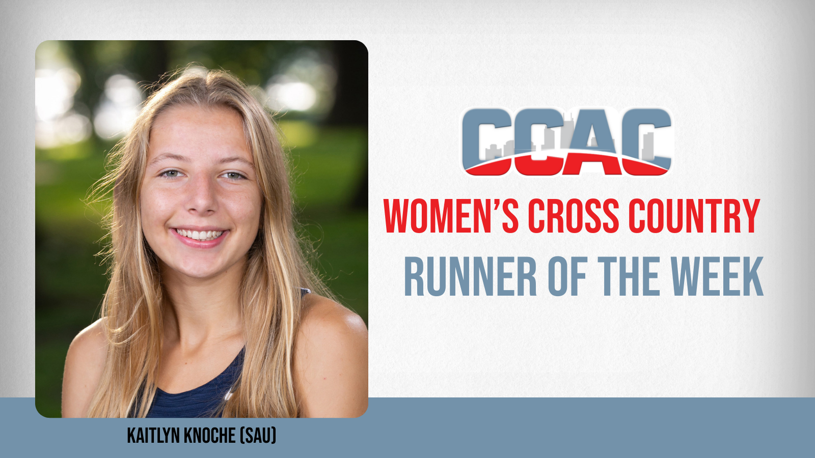 First-Place Finish Leads To Runner of the Week Honors For SAU's Knoche